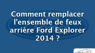 Comment remplacer l’ensemble de feux arrière Ford Explorer 2014 ?